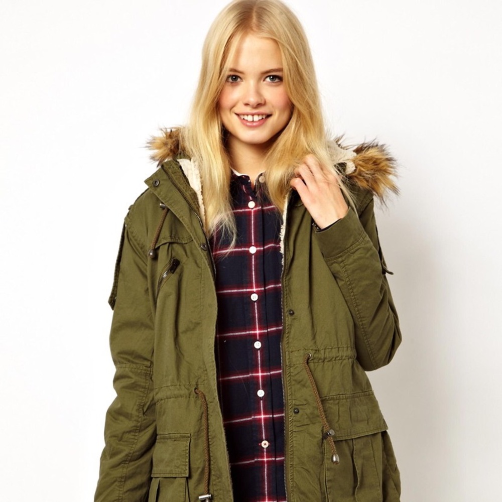 Olive Green Parka - Picture 2 of 5